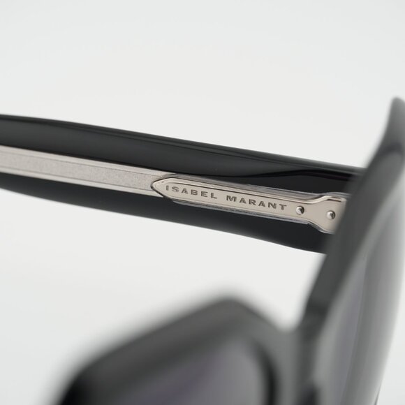 Isabel Marant IM 0107/G/S 0807 IR Sunglasses Black Geometric Frame, Grey Lenses main image 7